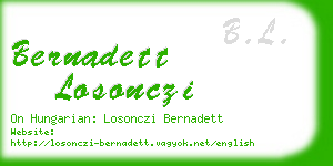 bernadett losonczi business card